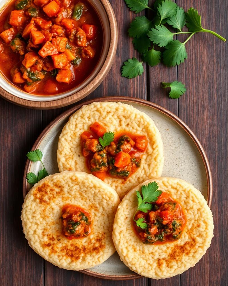 Hausa Waina with Pepper Sauce