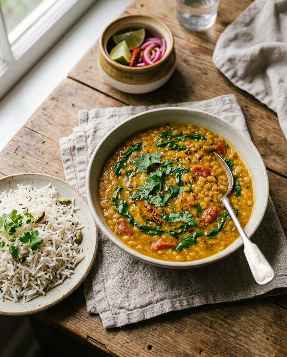 Red Lentil & Spinach Dal